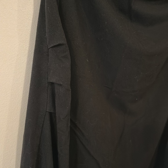 Thyme Maternity Black Strapless Shirred Stretch Jersey Midi Tube Dress - Picture 5 of 9